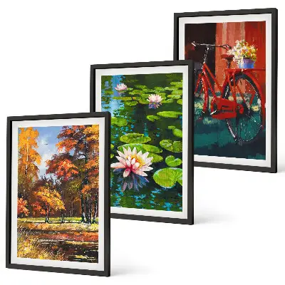 Autumn Colors Lily Terrace wall art set 
