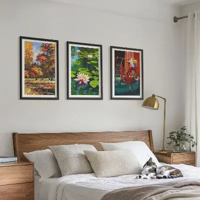 Autumn Colors Lily Terrace wall art set 