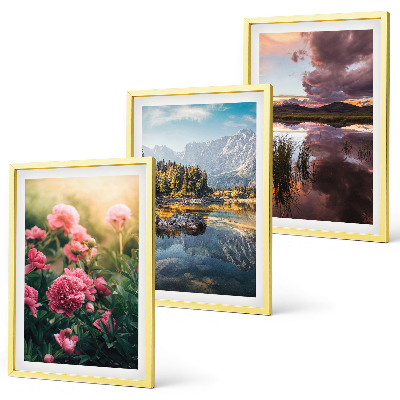 Wall art set Flowers garden mountains water