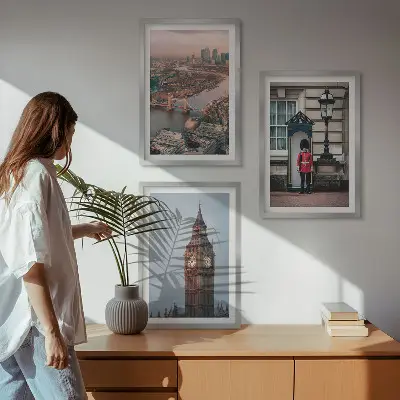 London Bridge and Big Ben wall art set 