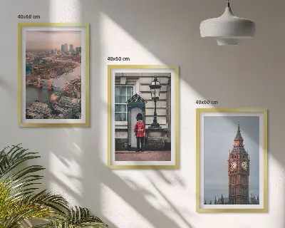London Bridge and Big Ben wall art set 