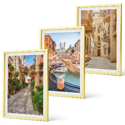 Wall art set The charming streets of the fountain