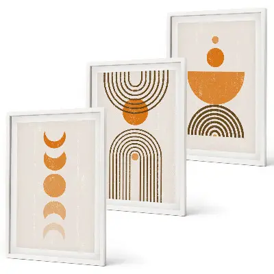 Boho minimalist wall art set decorative wall hanging prints