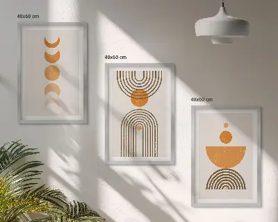 Boho minimalist wall art set decorative wall hanging prints