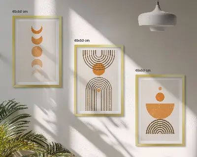 Boho minimalist wall art set decorative wall hanging prints