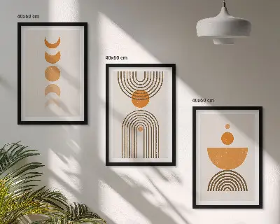 Boho minimalist wall art set decorative wall hanging prints