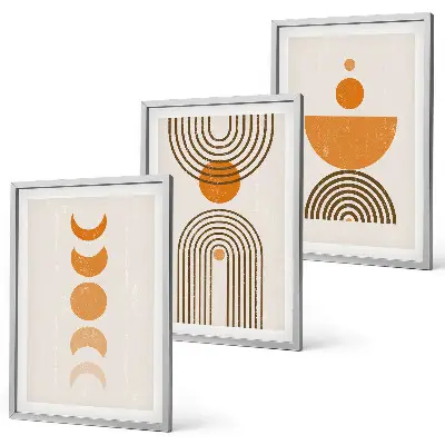 Boho minimalist wall art set decorative wall hanging prints
