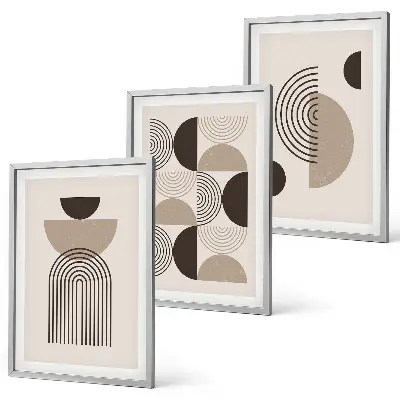 Wall art set Abstract minimalism patterns
