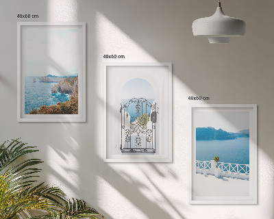 Wall art set Sea architecture of Greece