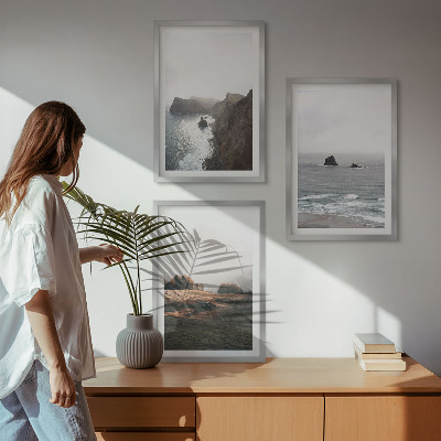 Wall art set Landscapes of mountains and sea