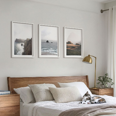 Wall art set Landscapes of mountains and sea