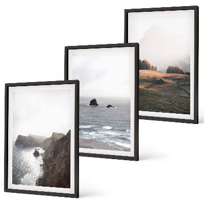 Wall art set Landscapes of mountains and sea