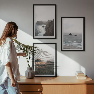 Wall art set Landscapes of mountains and sea