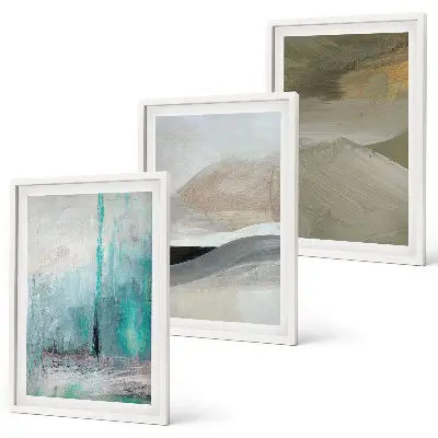 Abstract painted wall art set decorative wall art set