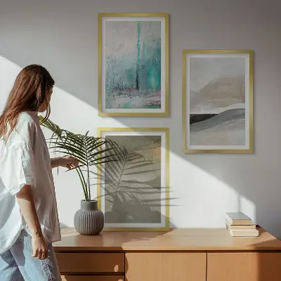Abstract painted wall art set decorative wall art set