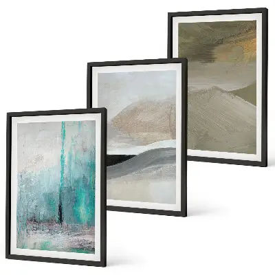 Abstract painted wall art set decorative wall art set