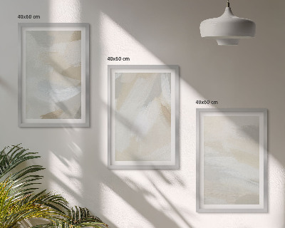 Wall art set Abstract brush background