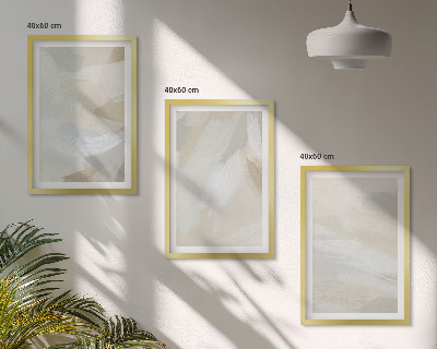 Wall art set Abstract brush background