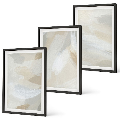 Wall art set Abstract brush background