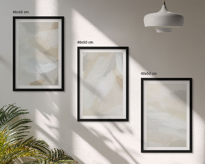 Wall art set Abstract brush background