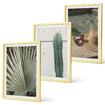 Tropical plants wall art set decorative accessories