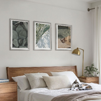 Wall art set Tropical plants for vacation