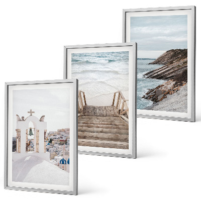 Wall art set Sea architecture Santorini