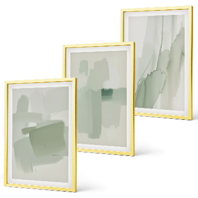 Three-piece wall art piece Abstract watercolor patterns
