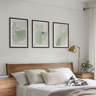 Three-piece wall art piece Abstract watercolor patterns