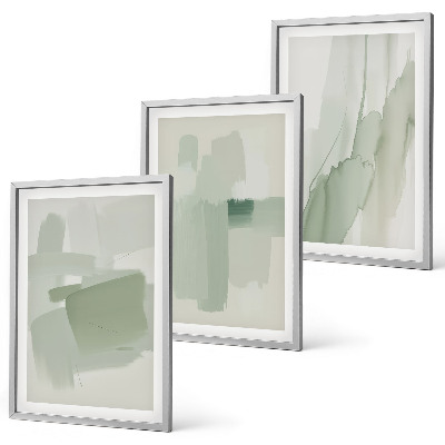 Three-piece wall art piece Abstract watercolor patterns