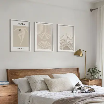 Wall art set Pastel boho abstract posters