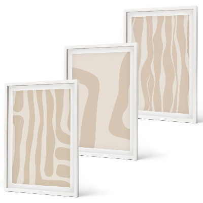 Wall art set Abstract boho style patterns