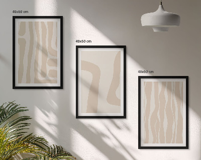 Wall art set Abstract boho style patterns