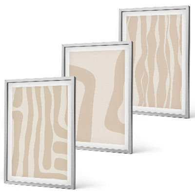 Wall art set Abstract boho style patterns