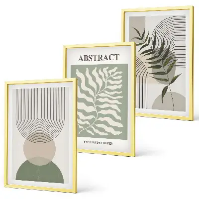 Wall art set Botanical boho abstractions