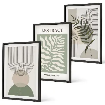 Wall art set Botanical boho abstractions