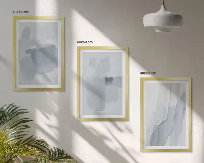 Abstract watercolor wall art set 