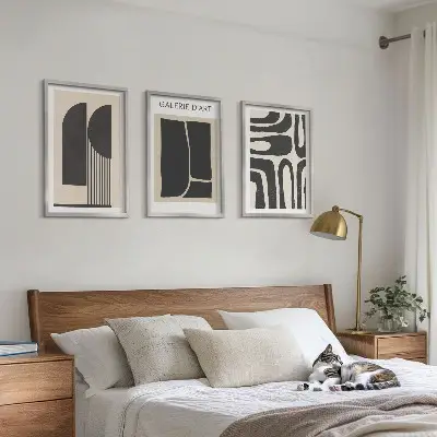 Abstract minimalist wall art posters three-piece set