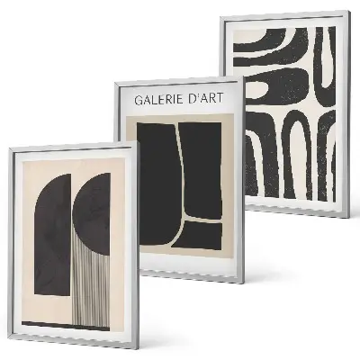 Three-piece wall art piece Abstract minimalist posters