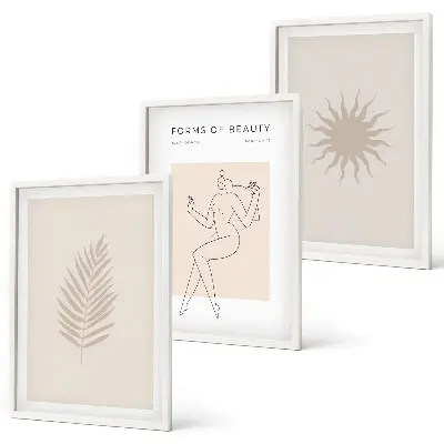 Minimalist forms wall art set a collection of minimalist shapes