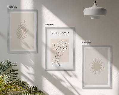 Wall art set A collection of minimalist forms