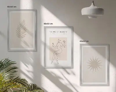 Minimalist forms wall art set a collection of minimalist shapes