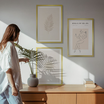 Wall art set A collection of minimalist forms