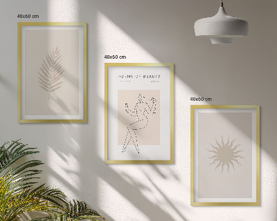 Wall art set A collection of minimalist forms