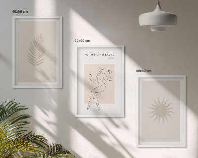 Wall art set A collection of minimalist forms