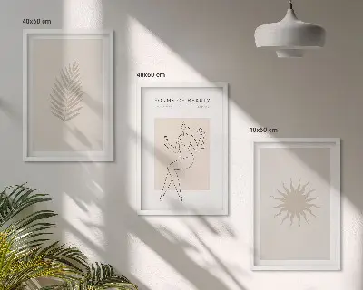 Minimalist forms wall art set a collection of minimalist shapes