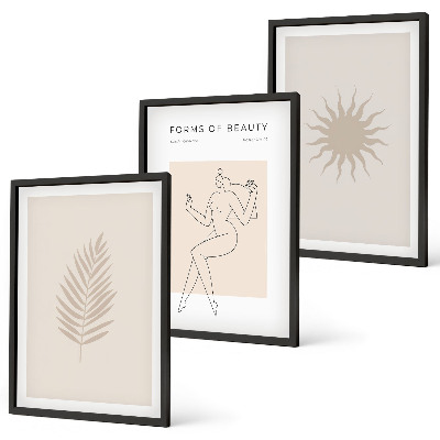 Wall art set A collection of minimalist forms