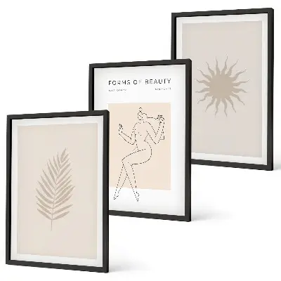 Minimalist forms wall art set a collection of minimalist shapes