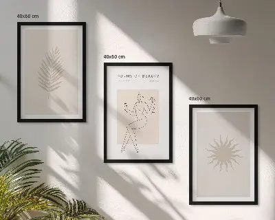Minimalist forms wall art set a collection of minimalist shapes