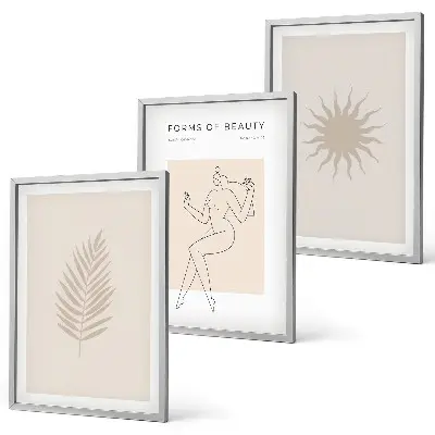 Minimalist forms wall art set a collection of minimalist shapes